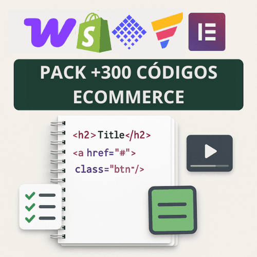 Pack +300 Códigos para Ecommerce